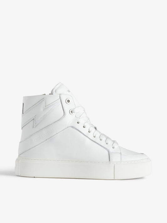 Sneakers Montantes ZV1747 High Flash baskets blanc femme