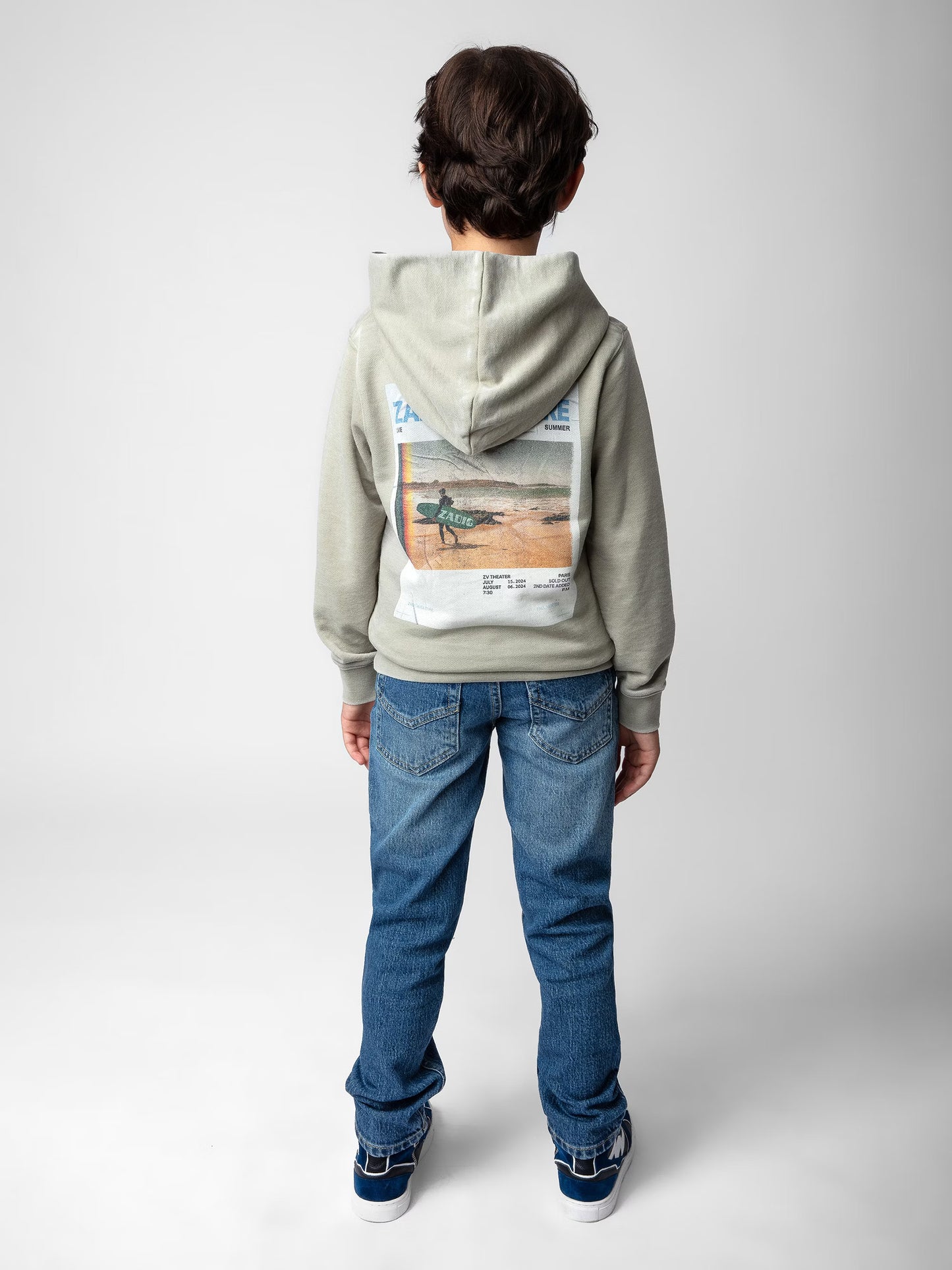 Sweatshirt Sanchi Photoprint Garçon sweatshirt kaki Garçon