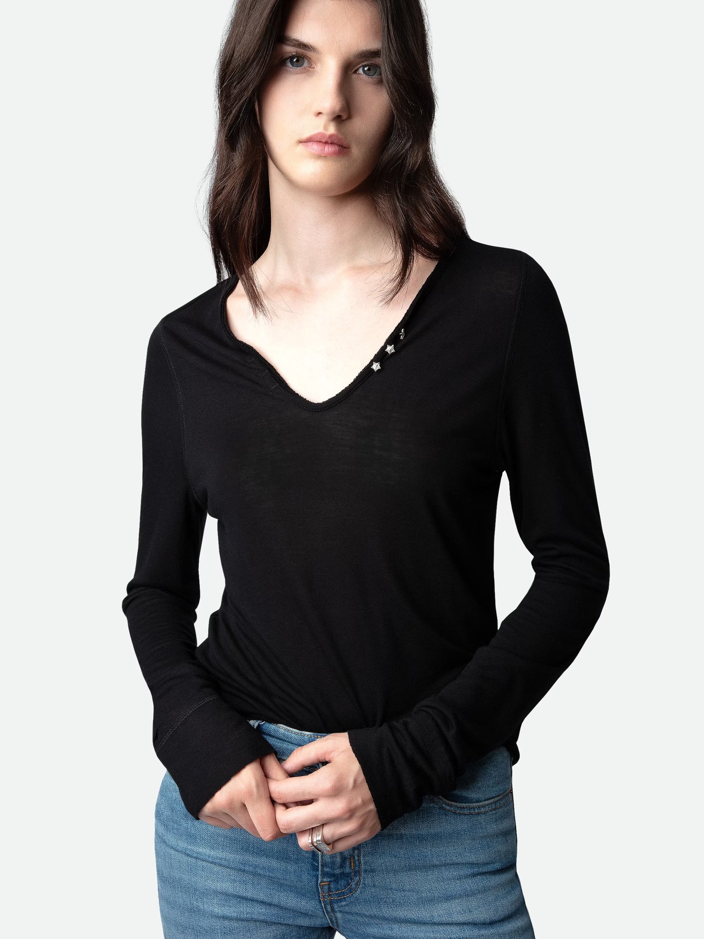T-shirt Tunisien Bijoux tunisien noir femme