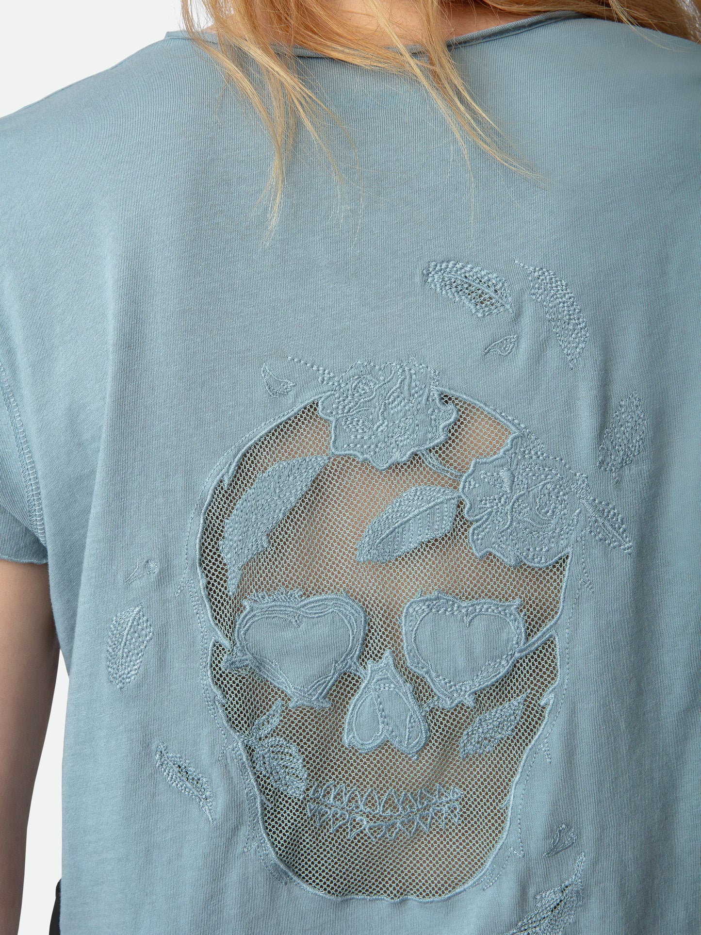 T-shirt Story Fishnet t-shirt bleu femme