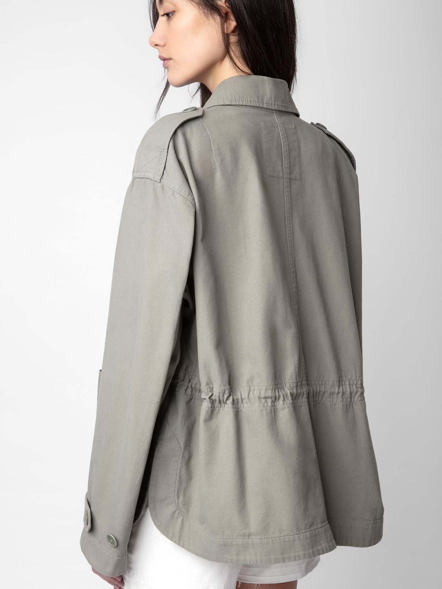 Veste Kemi parka gris femme