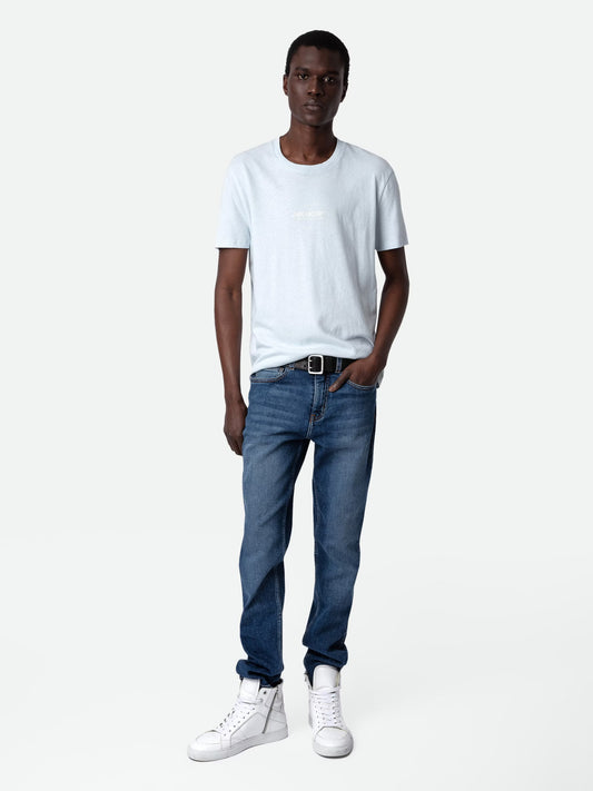 T-shirt Jetty t-shirt bleu homme