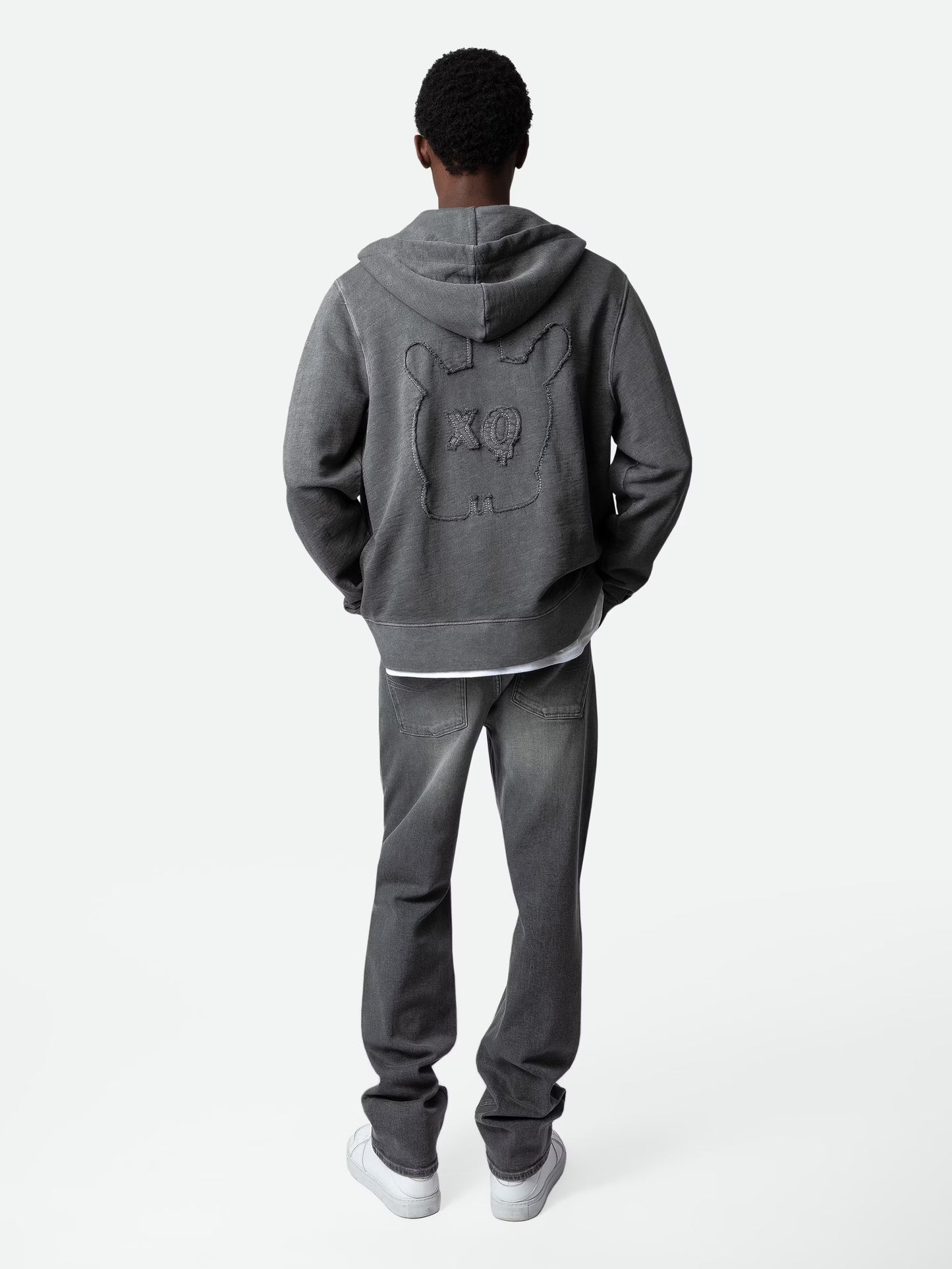 Sweatshirt Alex Skull sweatshirt gris homme
