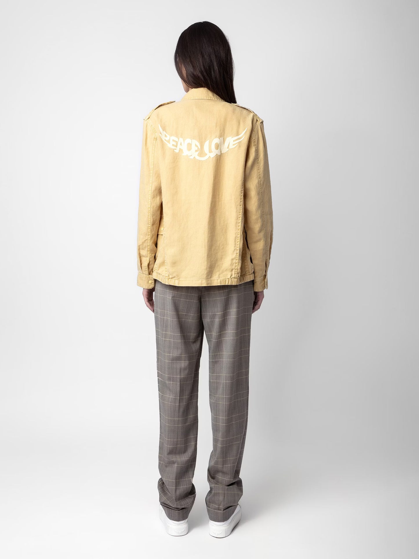 Veste Kid Peace & Love Lin blouson jaune femme