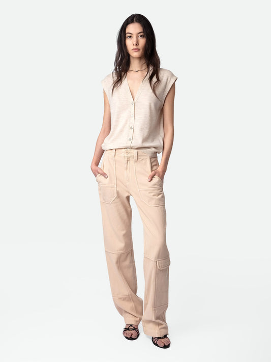 Cardigan Vasky Bijoux cardigan beige femme