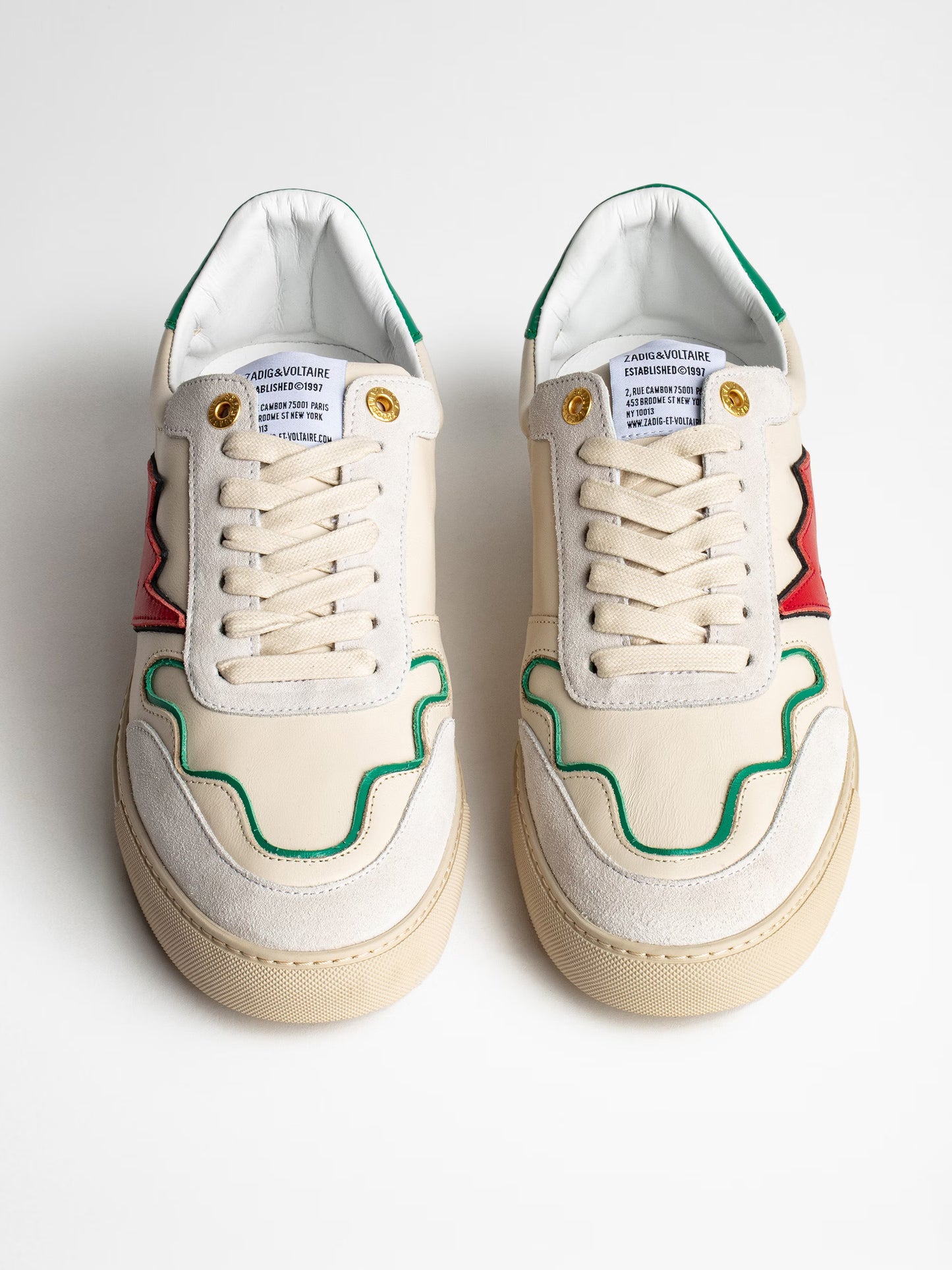 Sneakers ZV1747 Board Cuir baskets multicolor homme