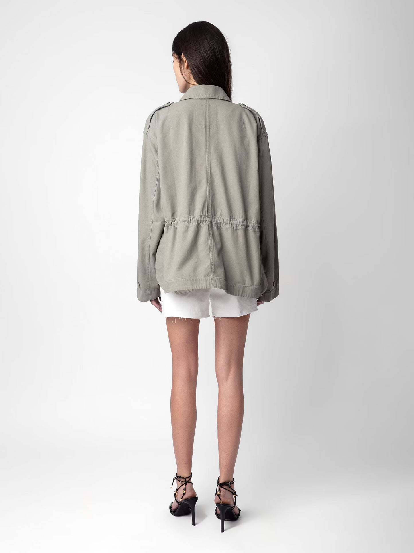 Veste Kemi parka gris femme