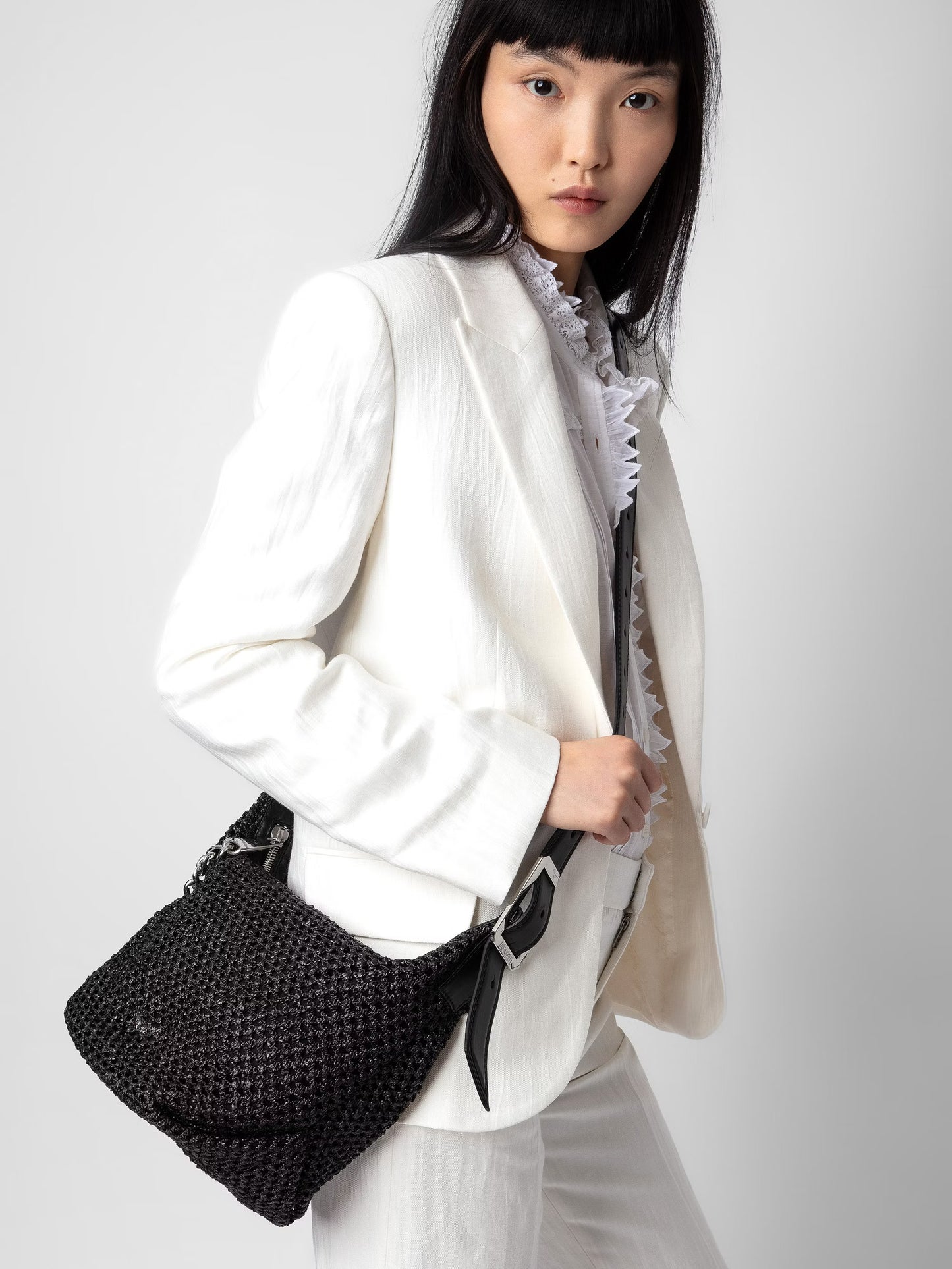 Sac Le Cecilia sac port? epaule noir femme