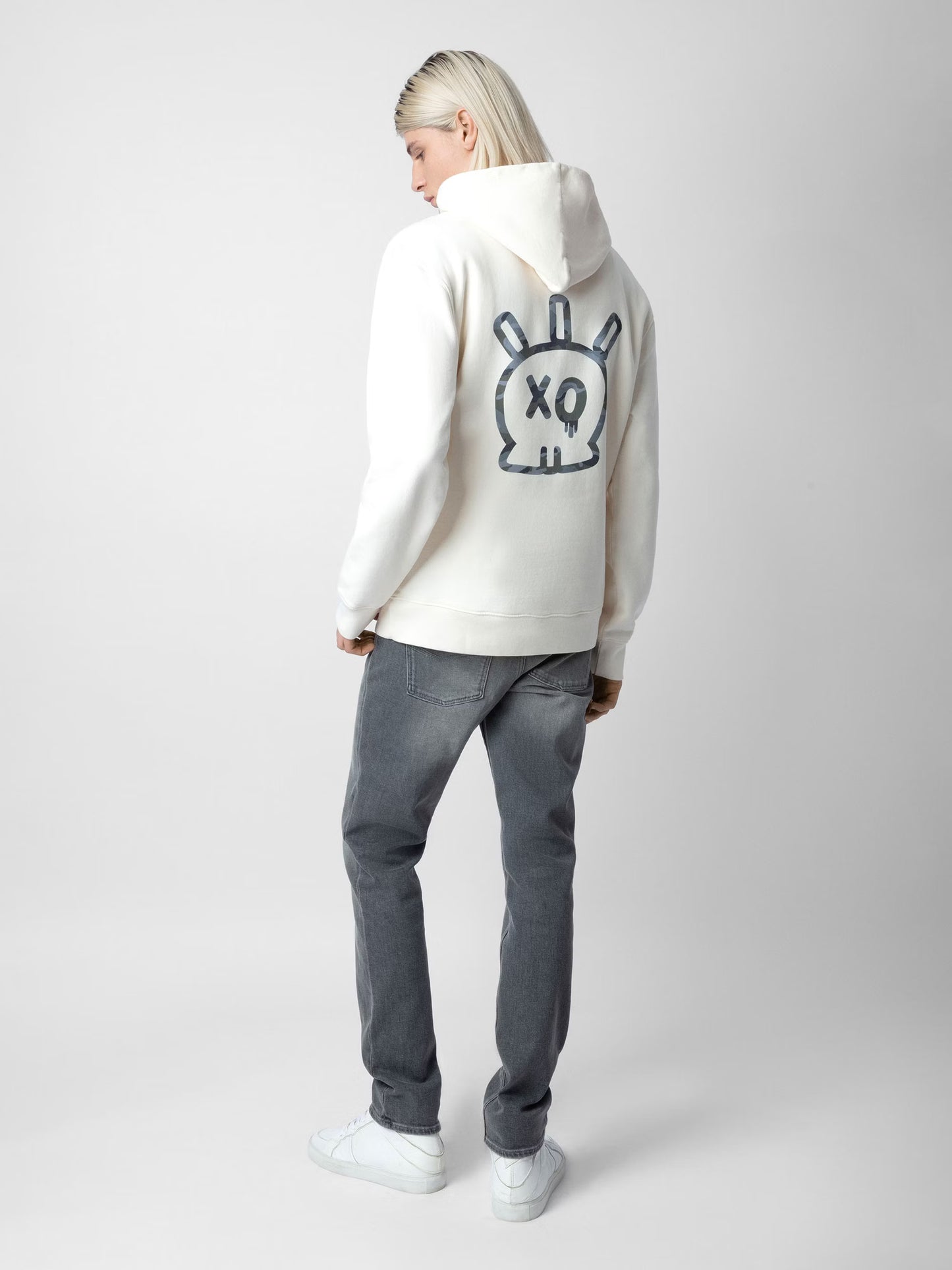 Sweatshirt Sanchi sweatshirt blanc homme
