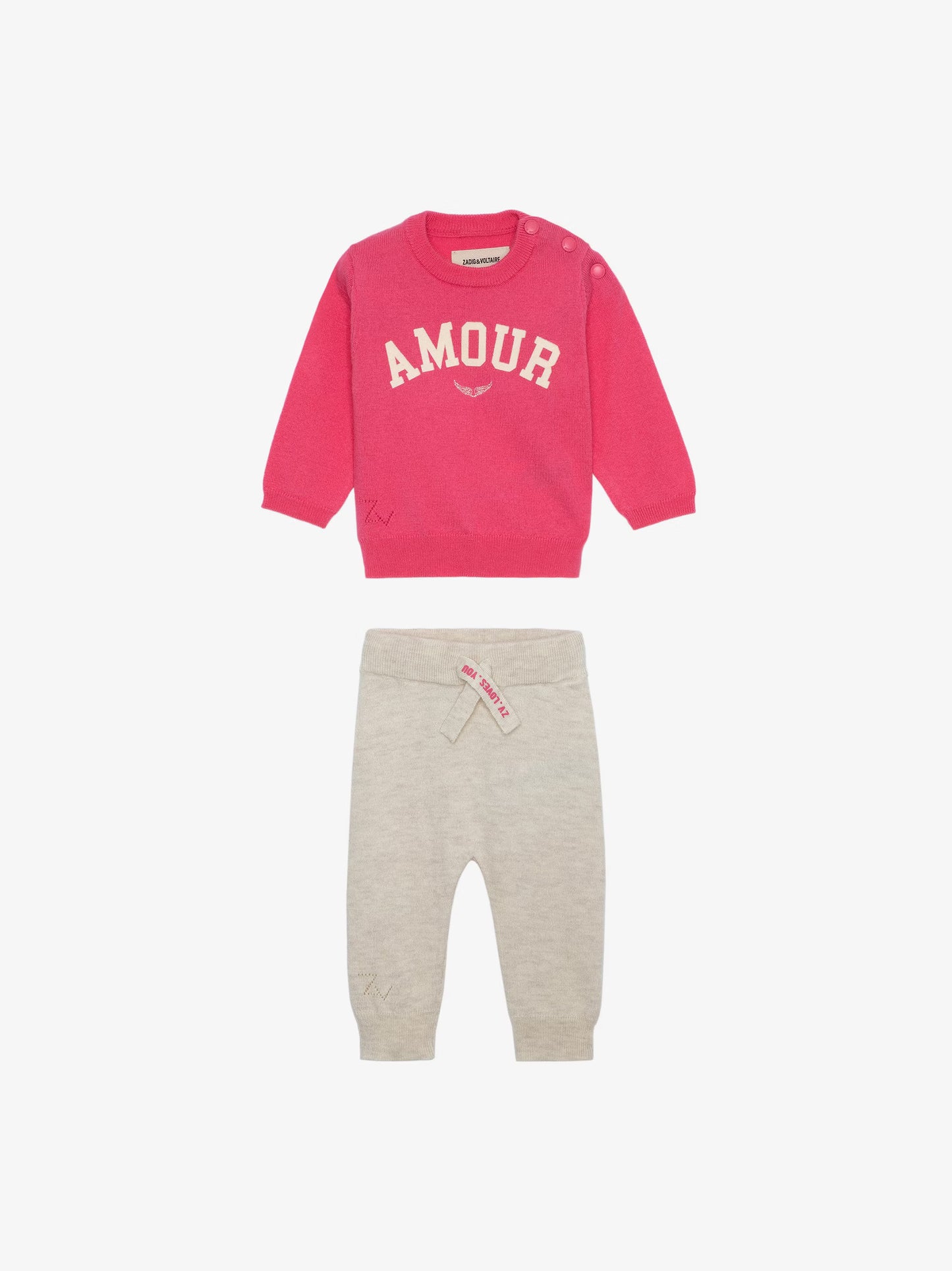 Ensemble Pona Bébé ensemble bebe rose naissance
