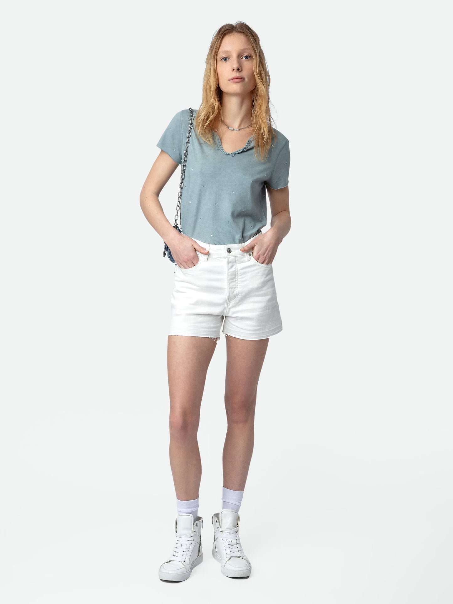 Tunisien Strass tunisien bleu femme