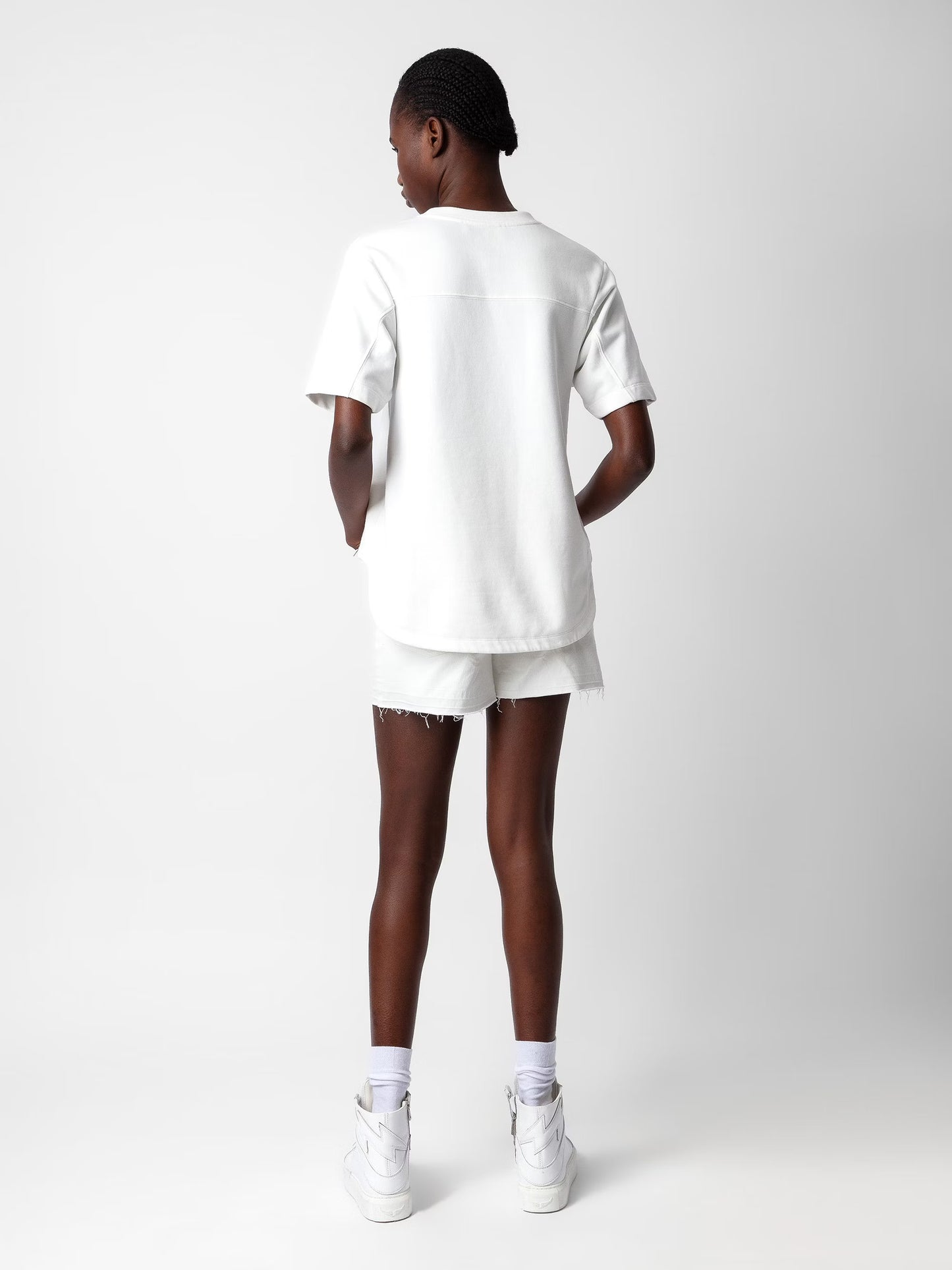 T-shirt Bow t-shirt blanc femme