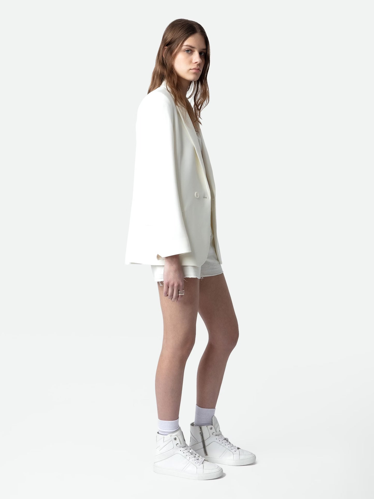 Sneakers ZV1747 High Flash baskets blanc femme