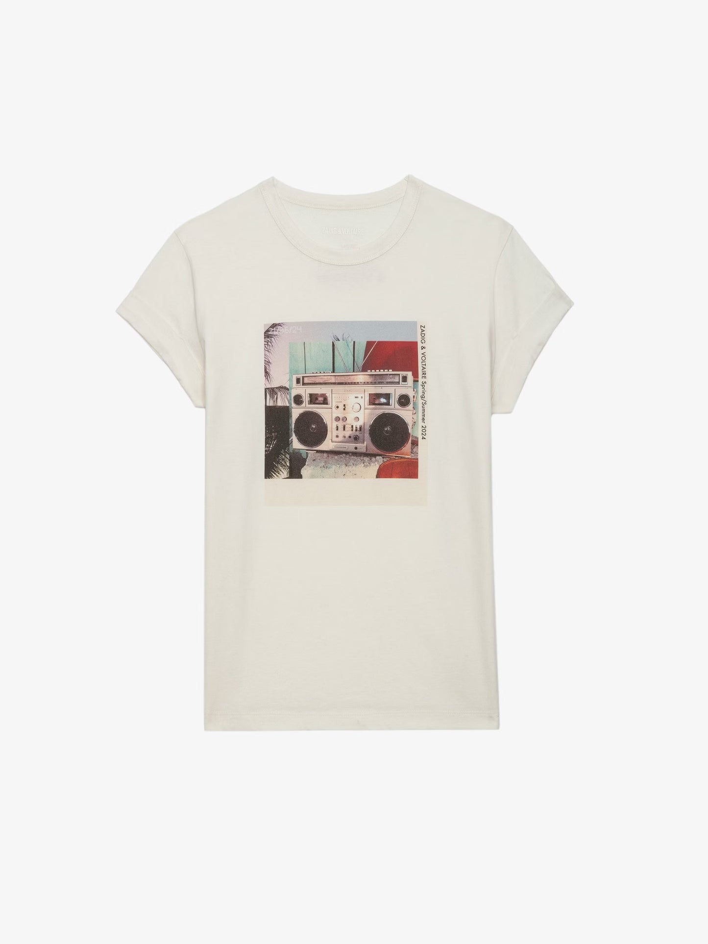 T-shirt Anya Photoprint t-shirt blanc femme
