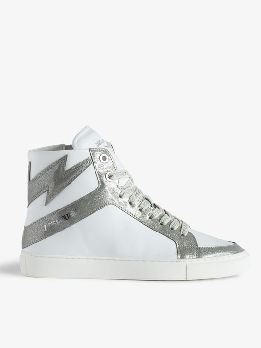 Sneakers Montantes ZV1747 High Flash baskets argent femme