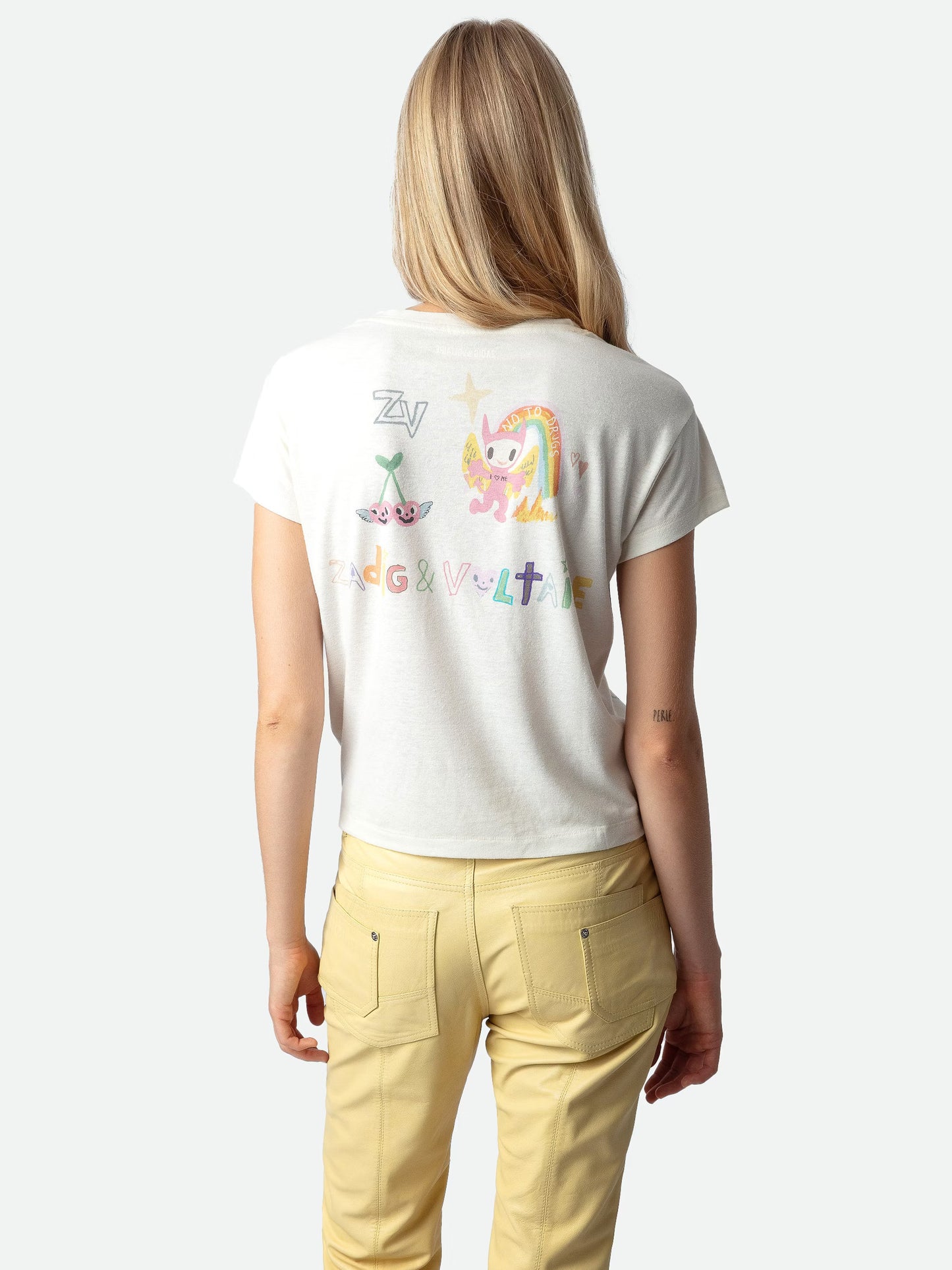 T-shirt Charlotte t-shirt blanc femme