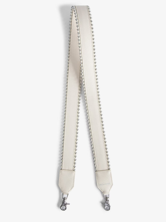 Bandoulière Studs Piping bandouliere blanc femme