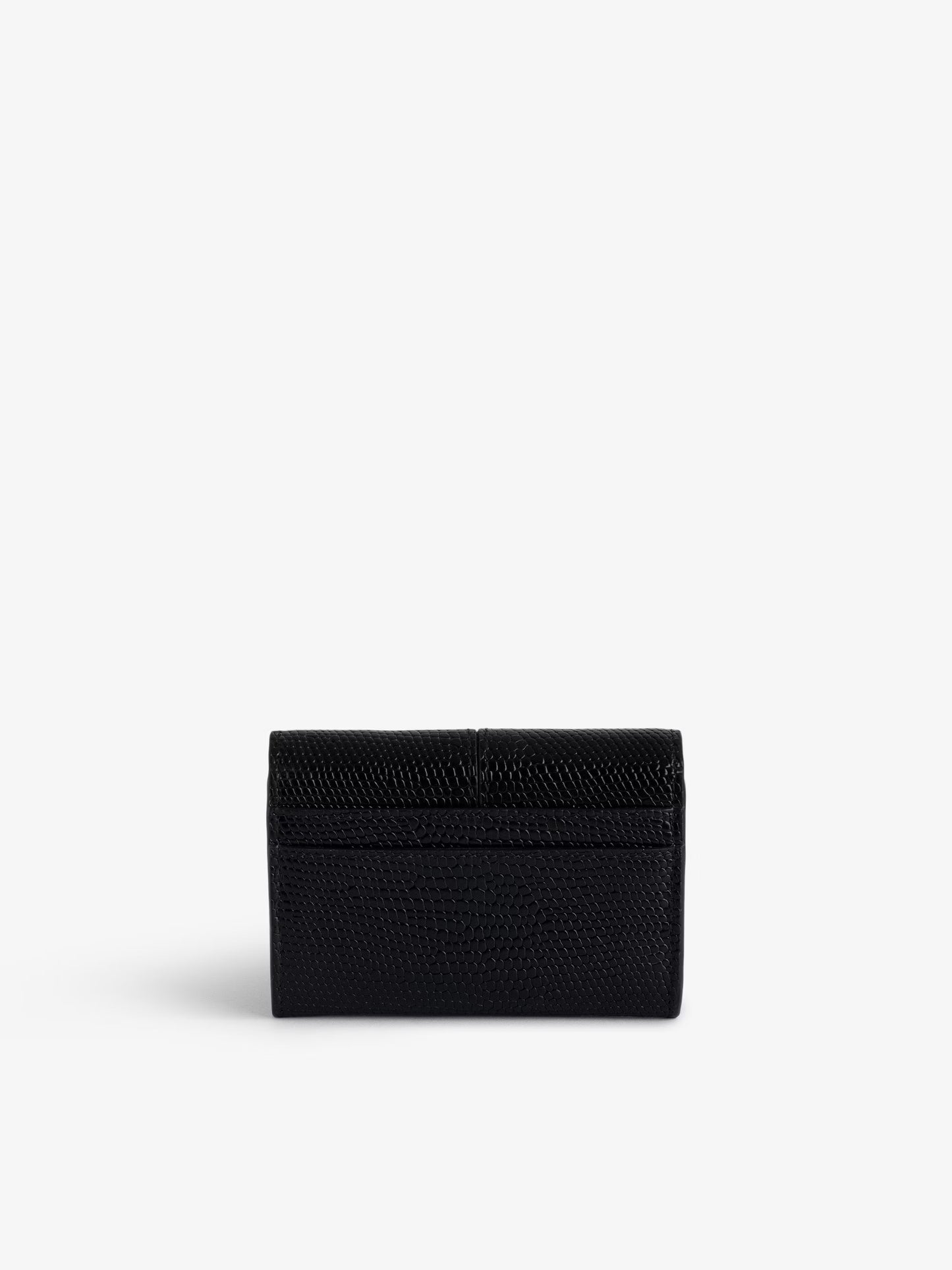 Portefeuille Borderline Embossé portefeuille noir femme