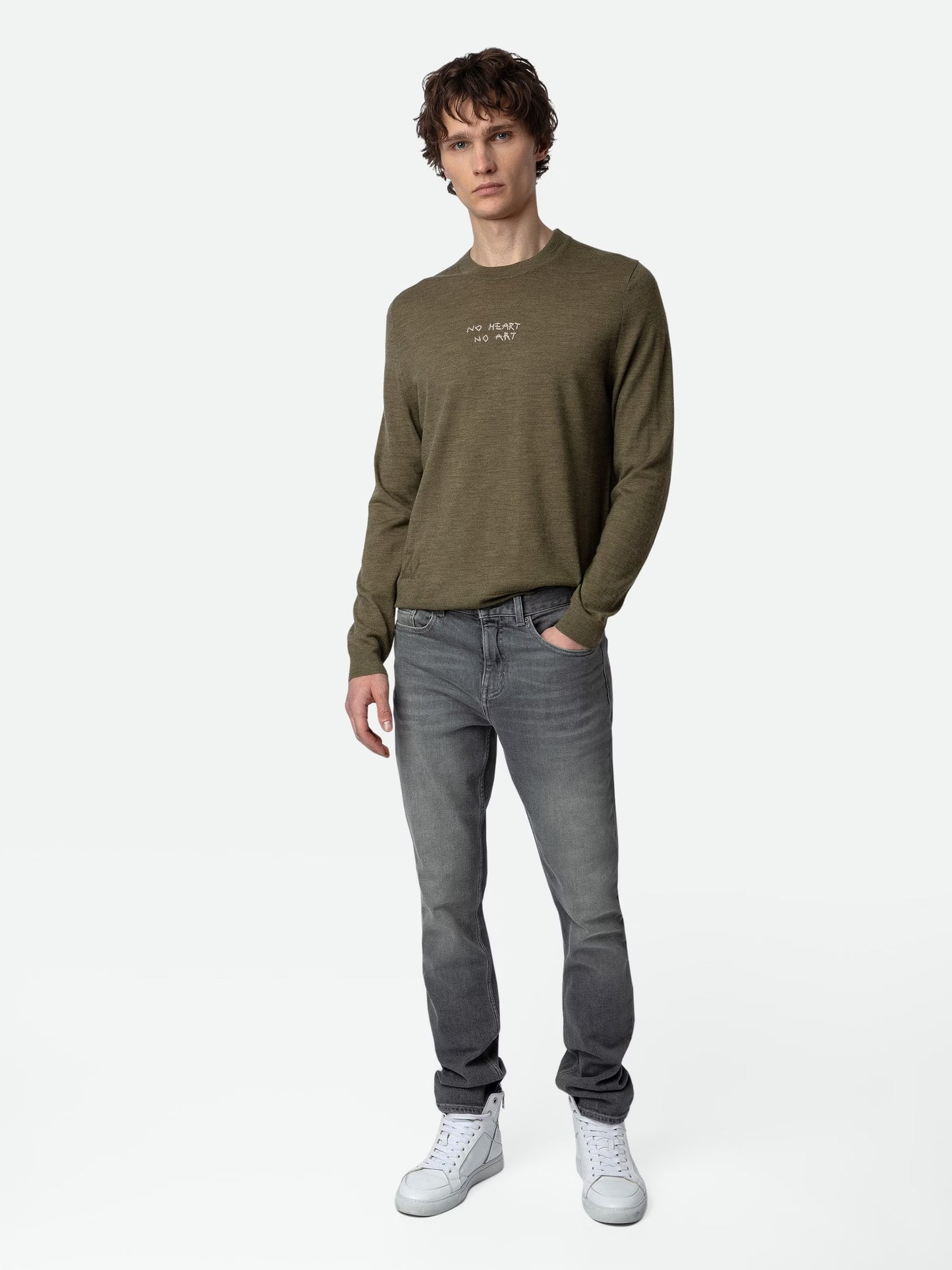 Pull Kennedy pull kaki homme