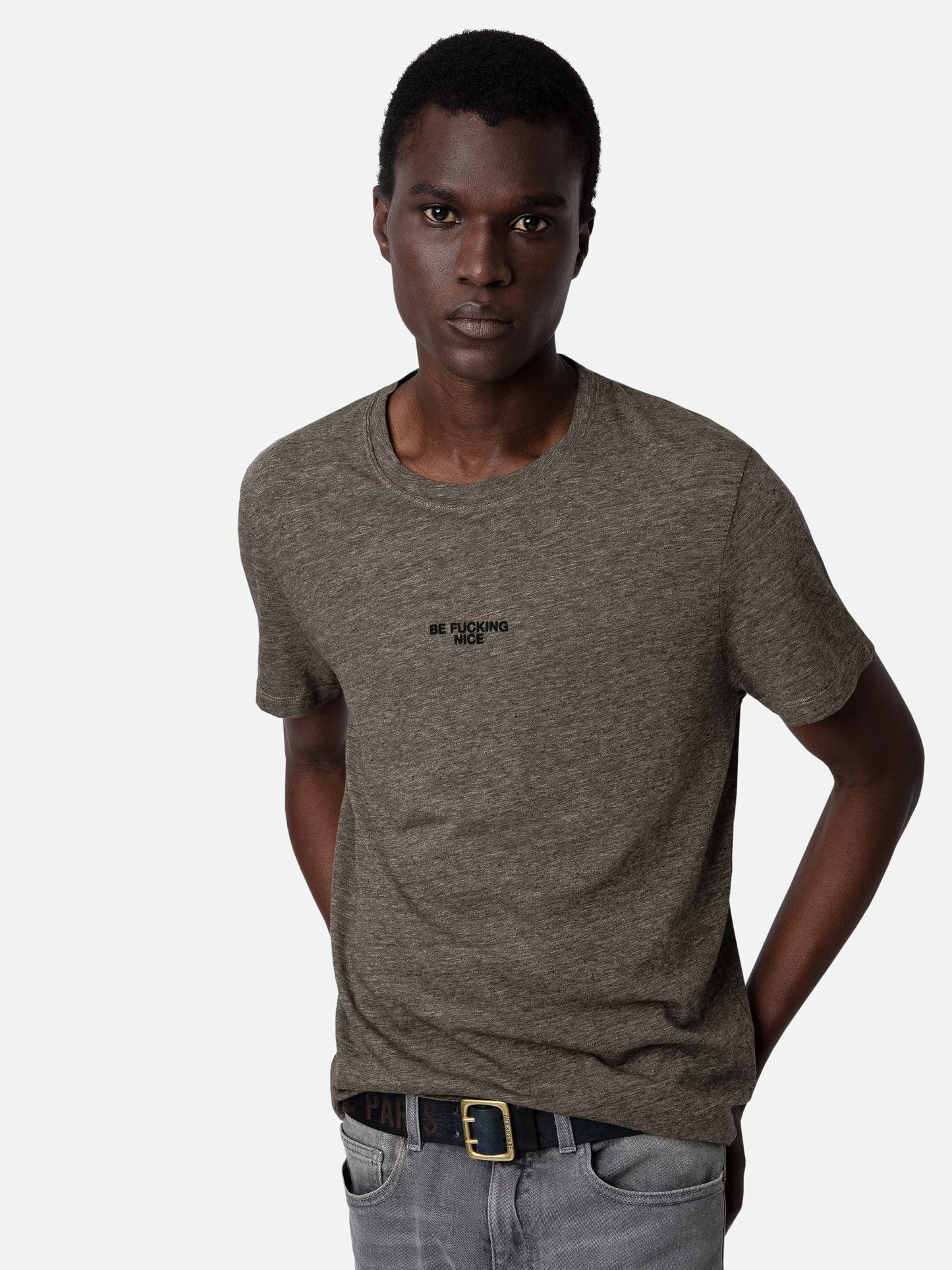 T-shirt Tommy t-shirt beige homme