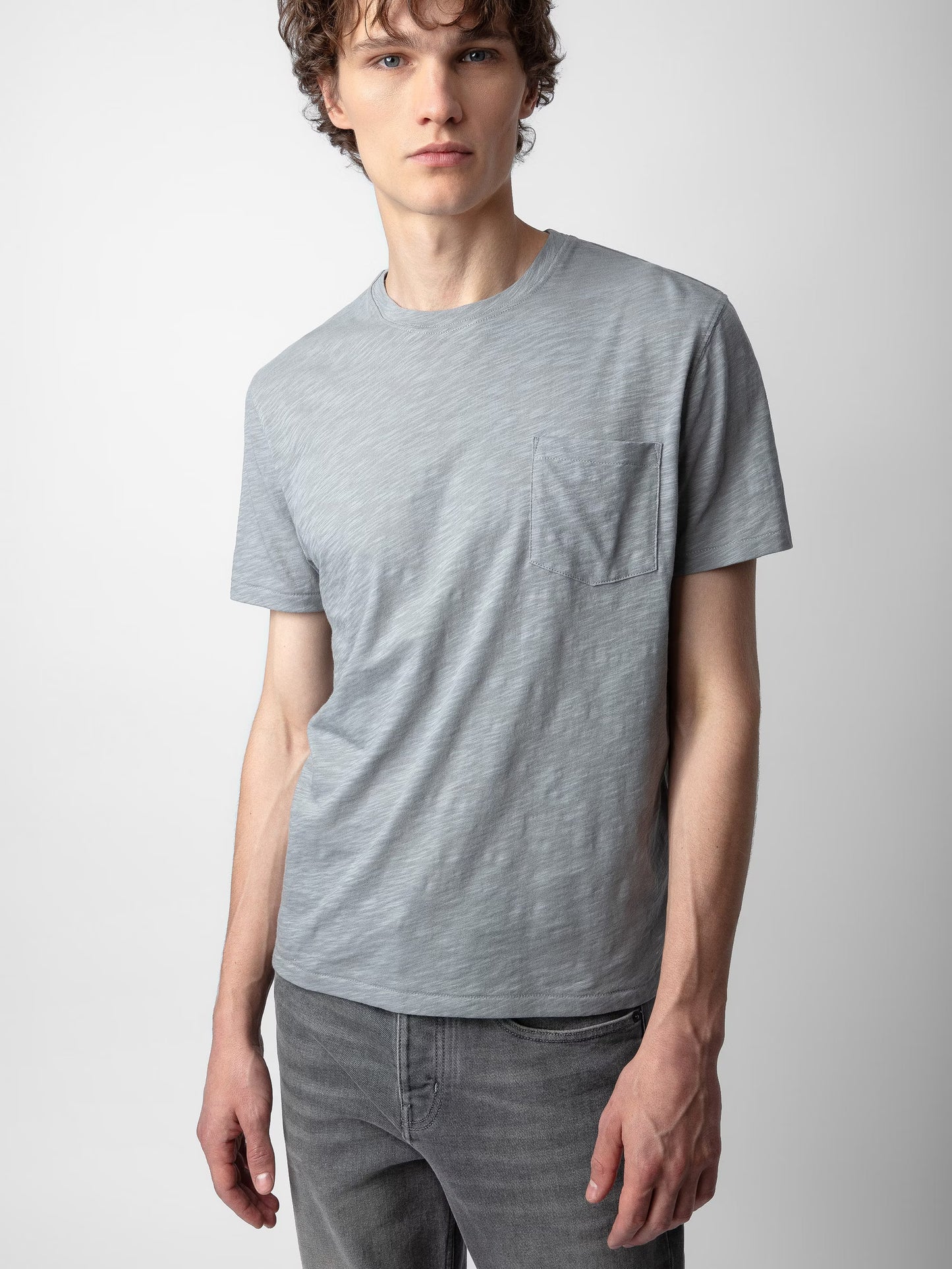 T-shirt Stockholm Flamme t-shirt gris homme