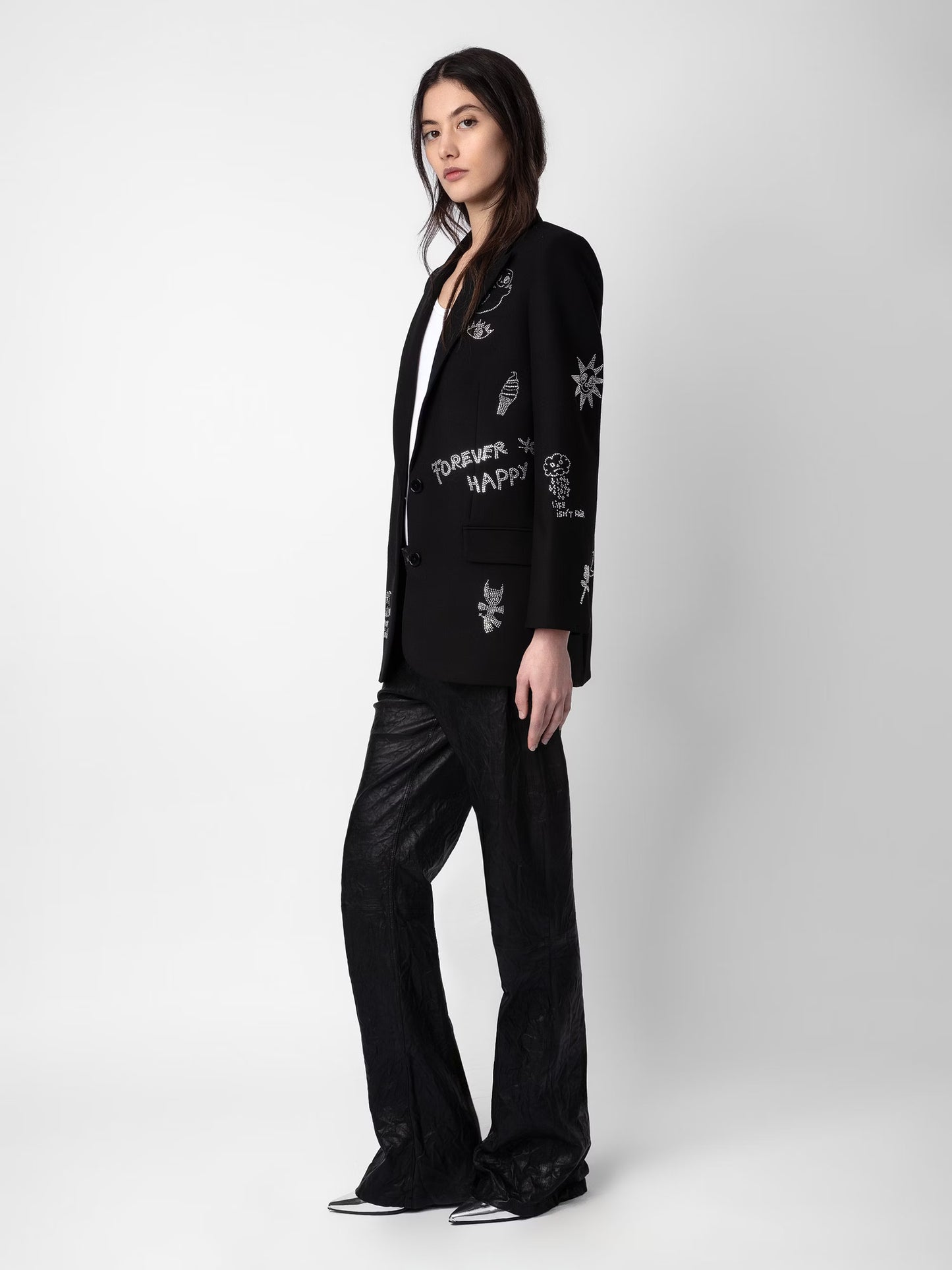 Blazer Viva Strass blazer noir femme