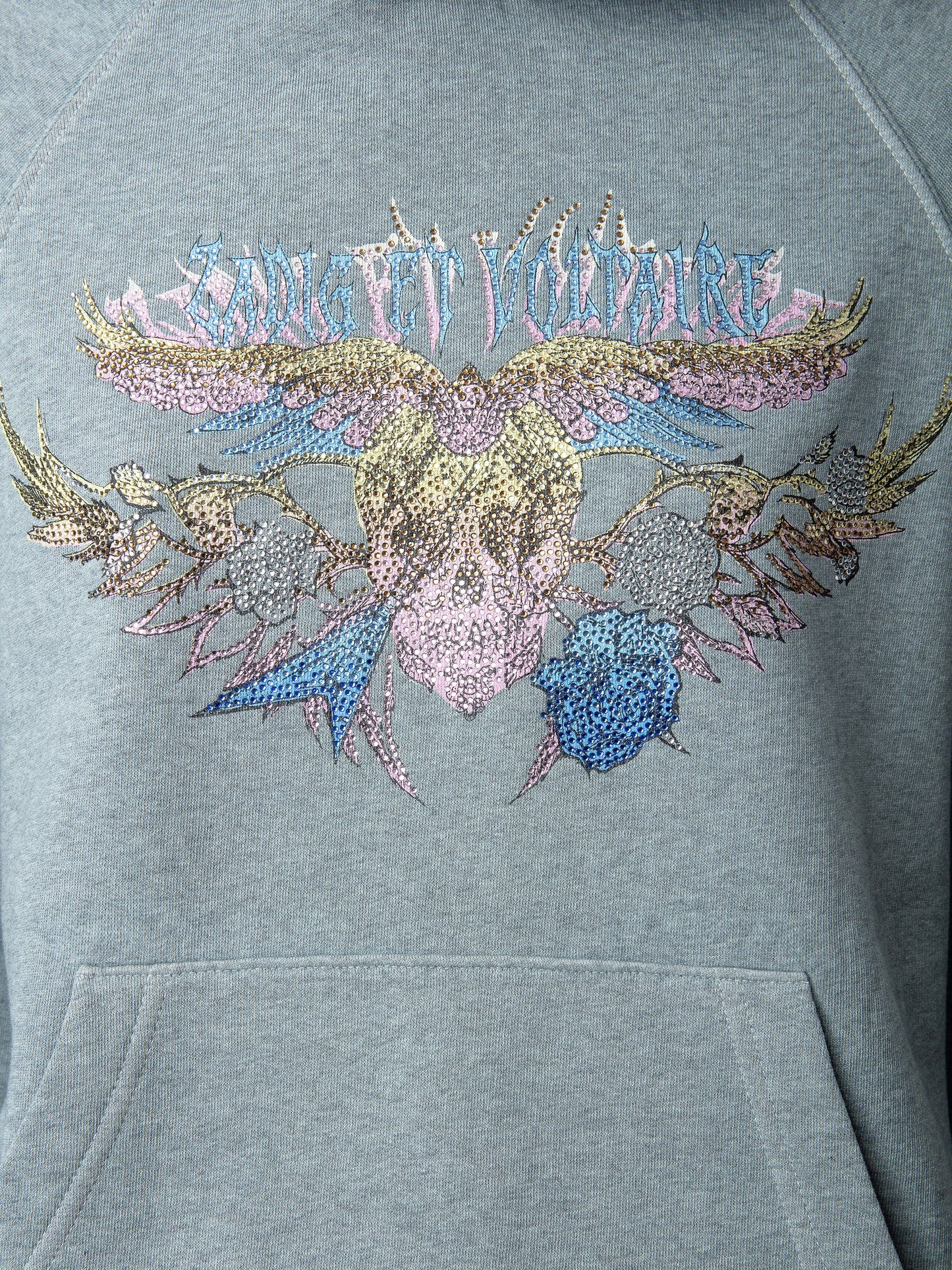 Sweatshirt Georgy Concert Strass sweatshirt bleu femme