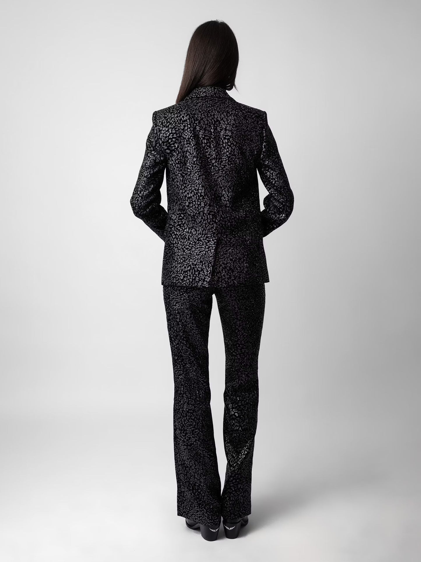 Veste Venus Velours blazer noir femme