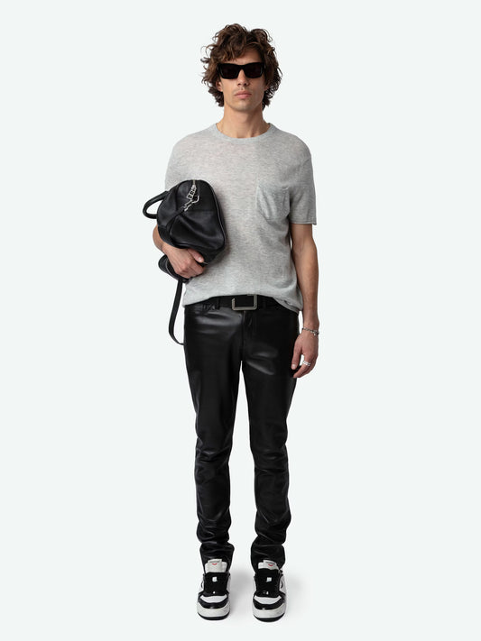 Pull Jimmy Cachemire pull gris homme