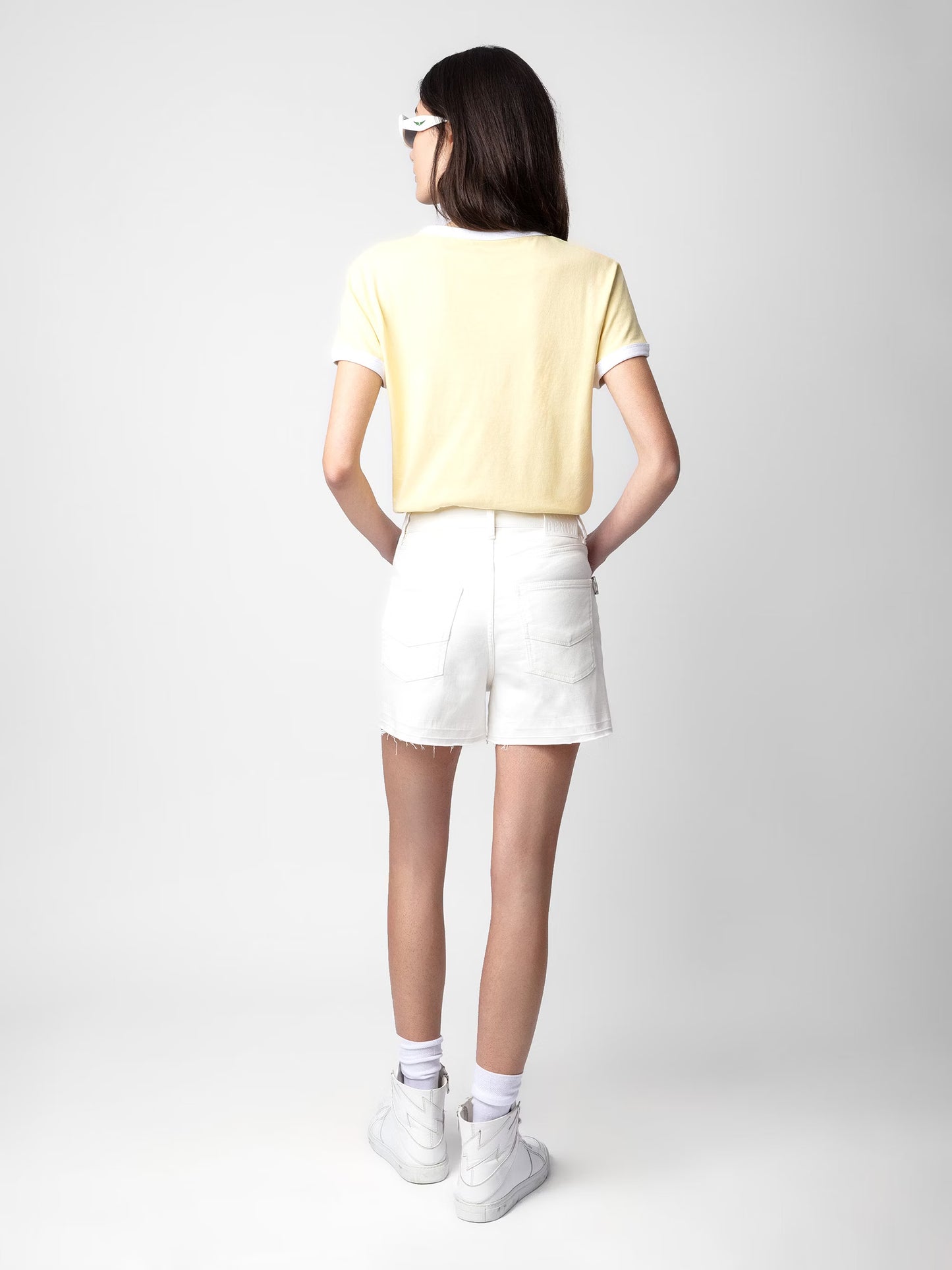 T-shirt Walk University t-shirt jaune femme