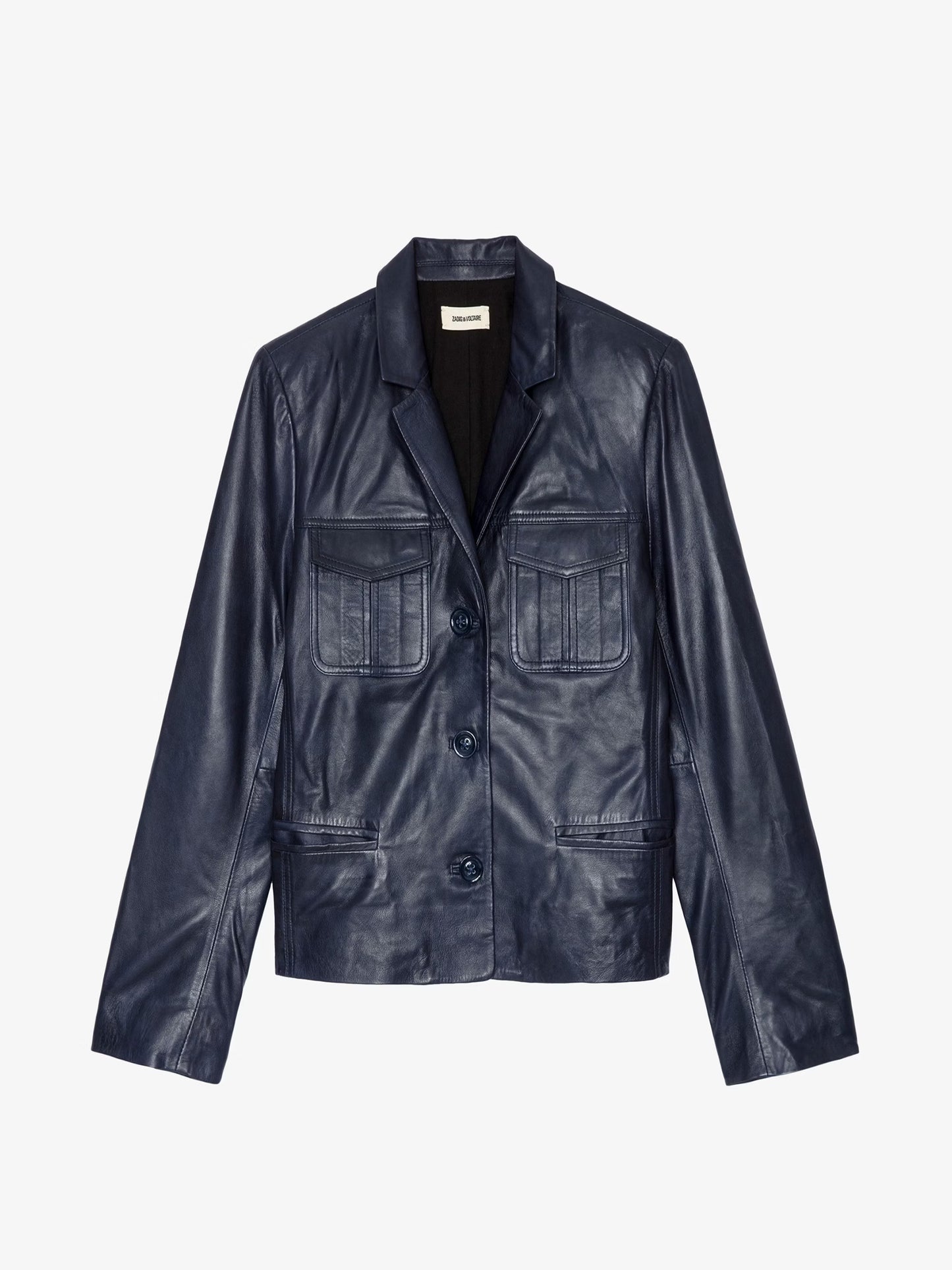 Blouson Liams Cuir blouson marine femme
