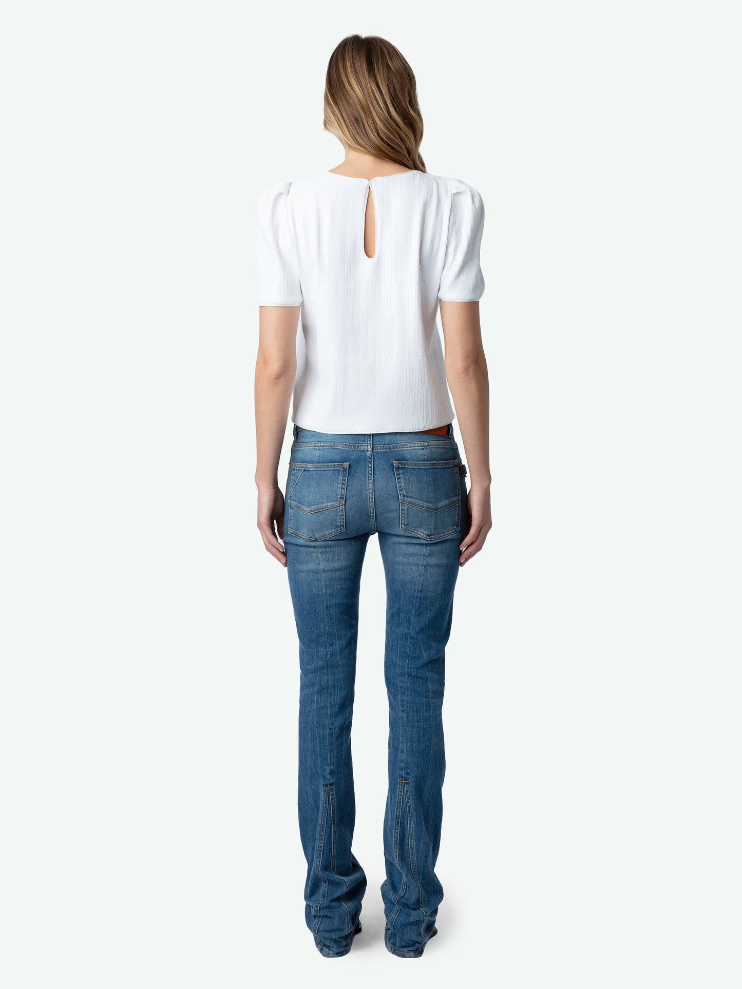 Top Tchao Sequins haut blanc femme
