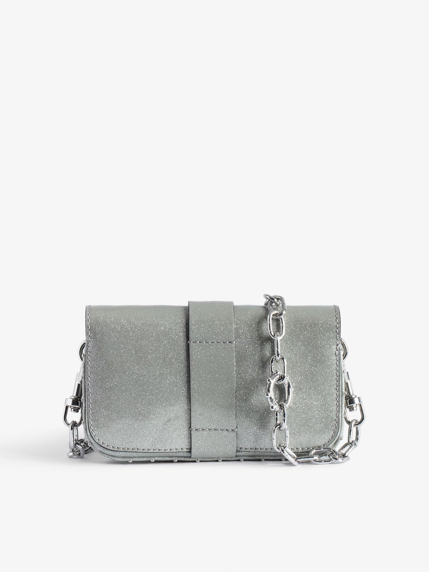 Sac Kate Wallet Métallisé mini sac argent femme