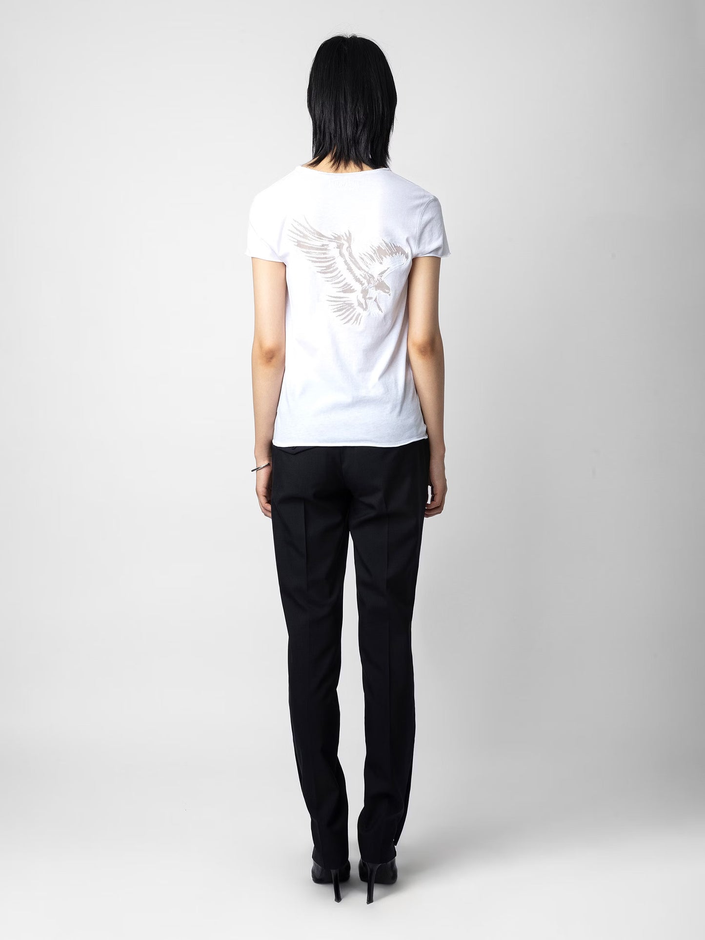 T-shirt Story Fishnet t-shirt blanc femme