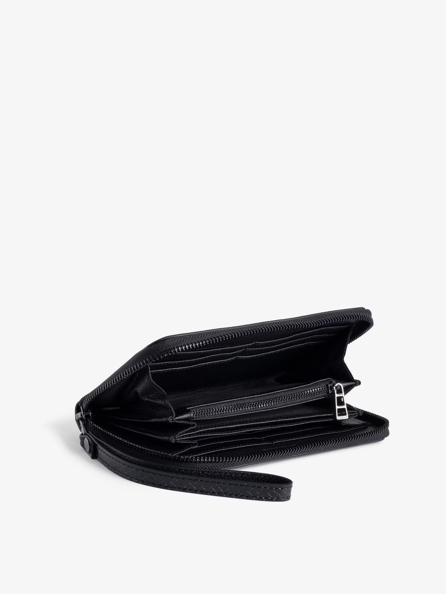 Portefeuille Compagnon Embossé portefeuille noir femme