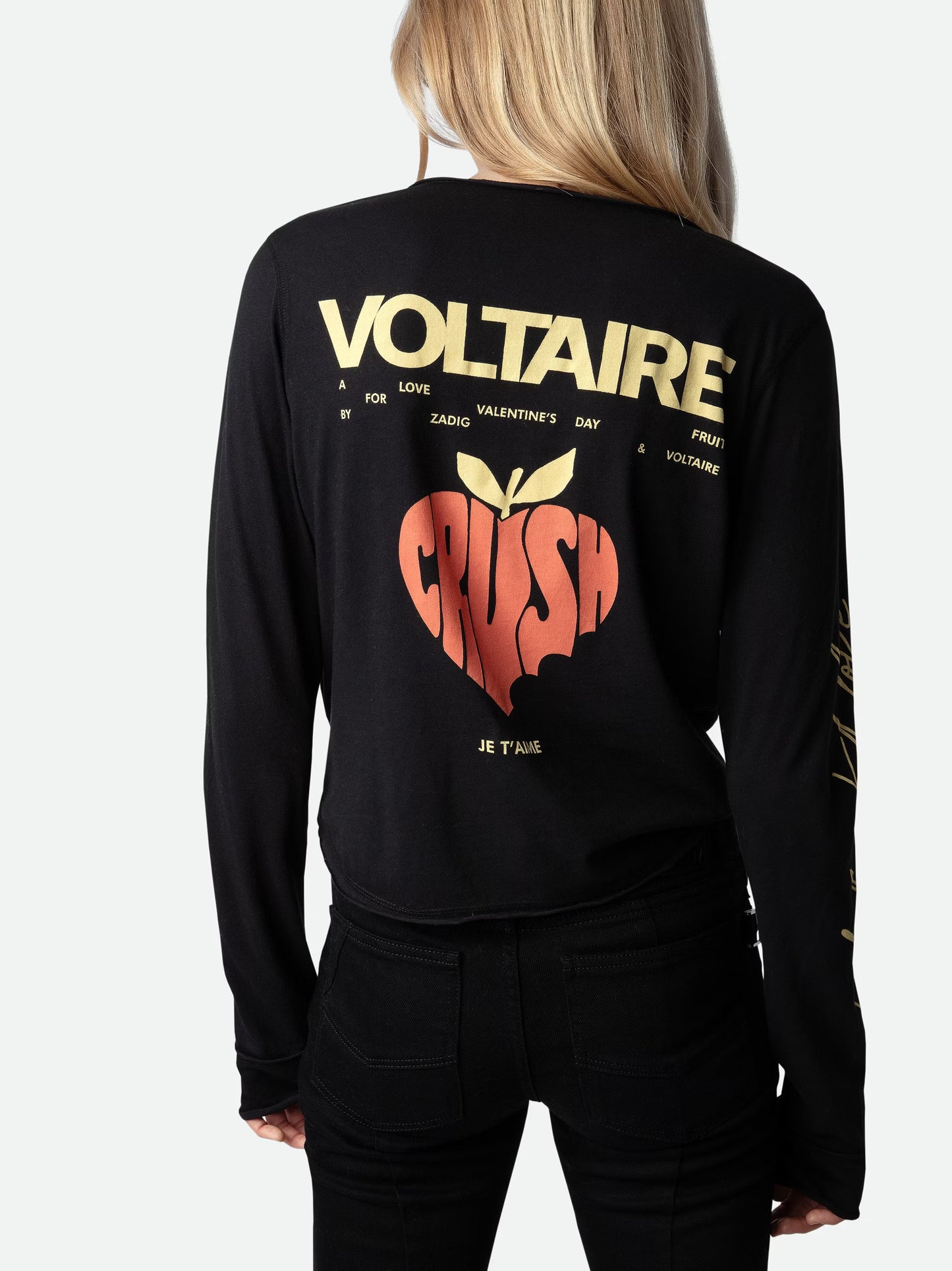 Tunisien Crop Concert Crush tunisien noir femme