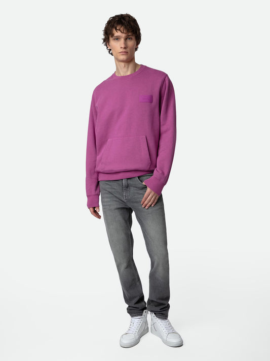 Sweatshirt Aime sweatshirt violet homme