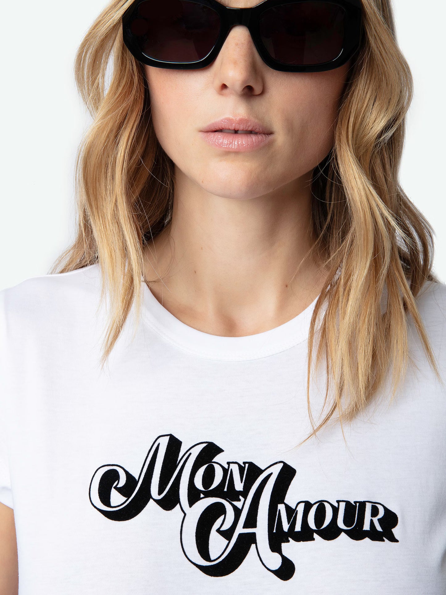 T-shirt Woop Amour t-shirt blanc femme