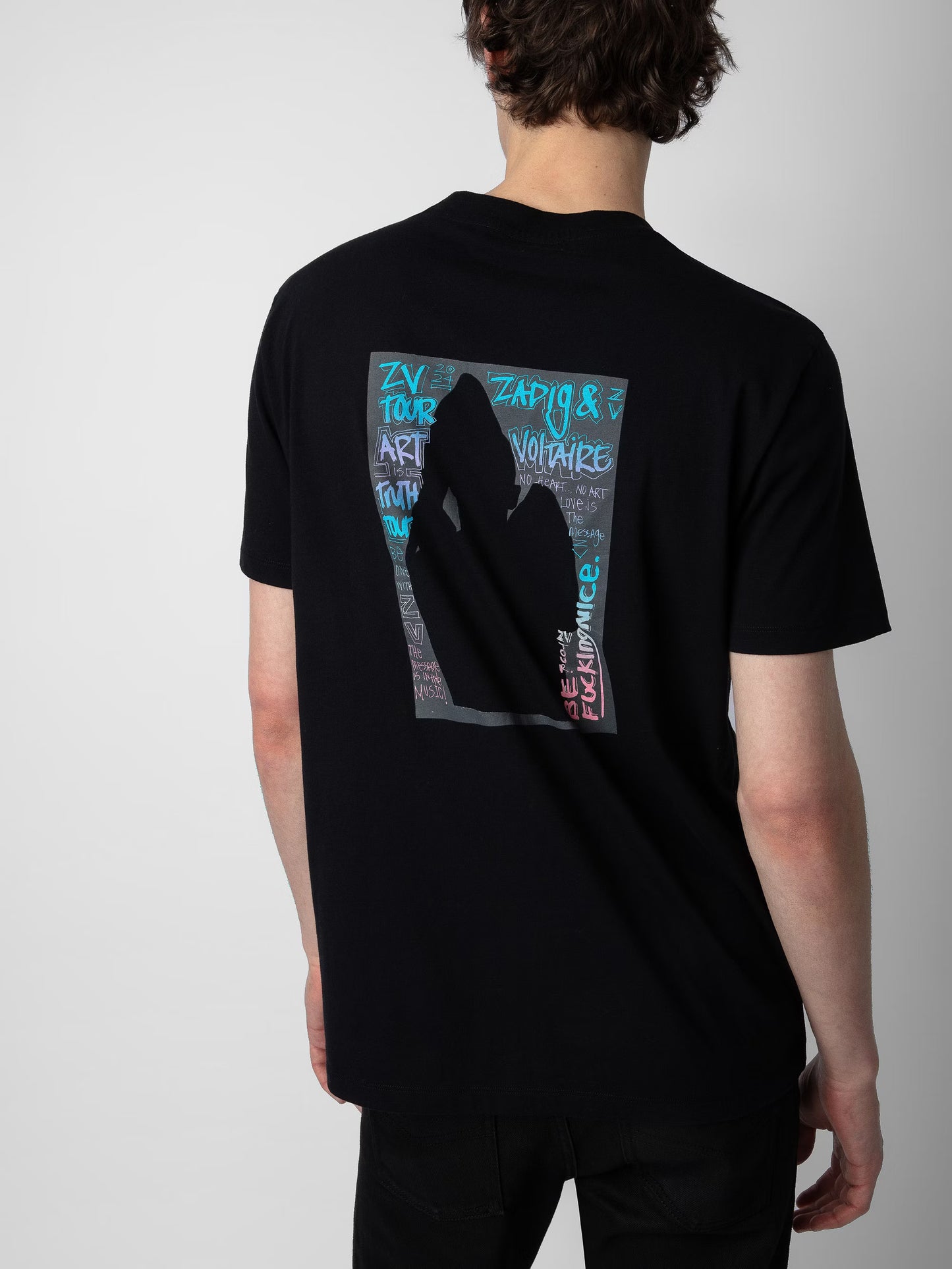 T-shirt Ted Photoprint t-shirt noir homme