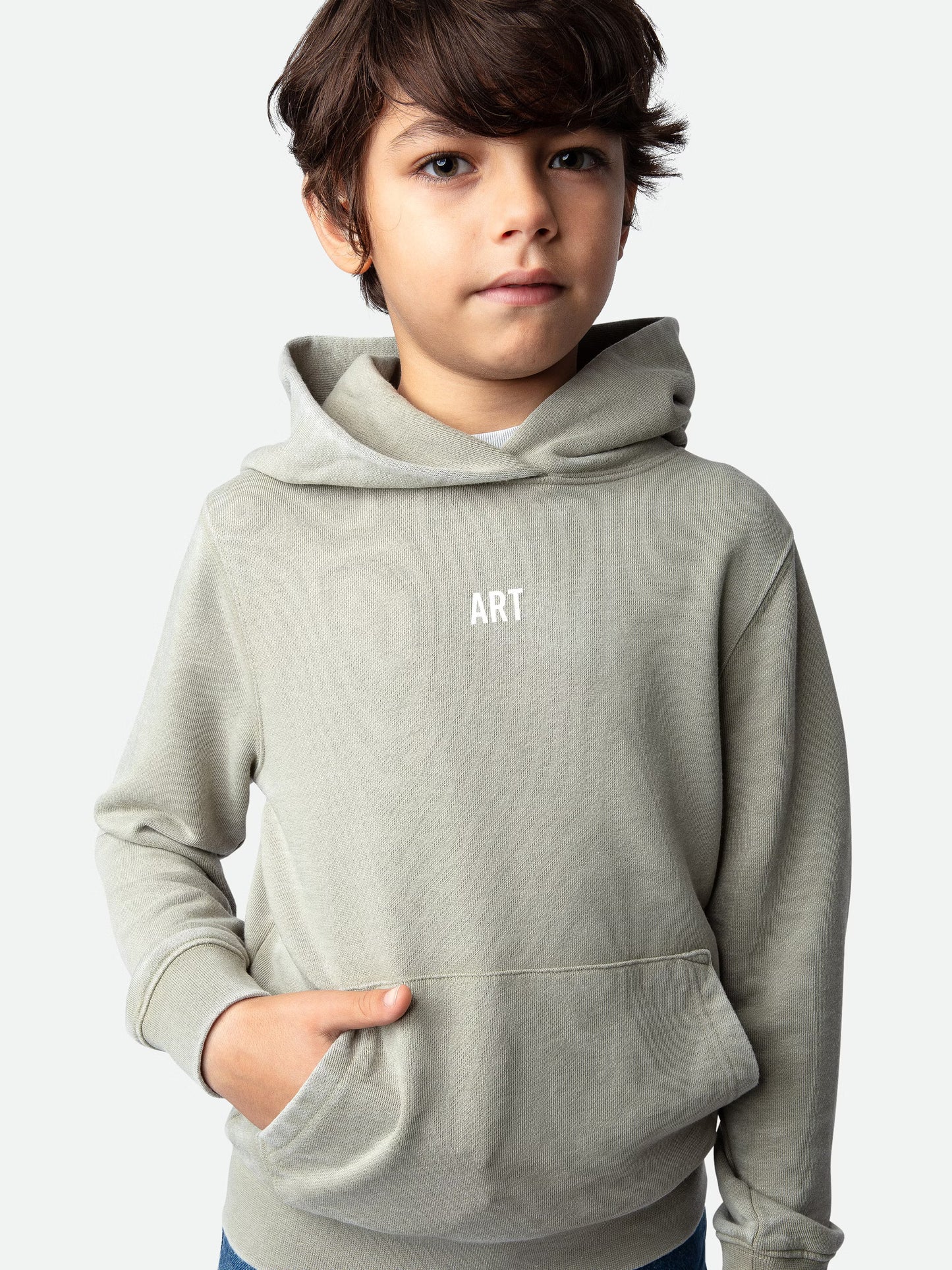 Sweatshirt Sanchi Photoprint Garçon sweatshirt kaki Garçon
