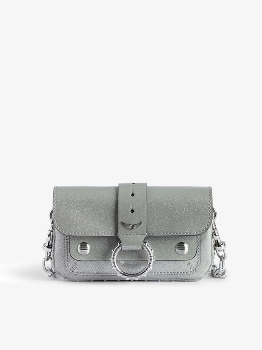 Sac Kate Wallet Métallisé mini sac argent femme