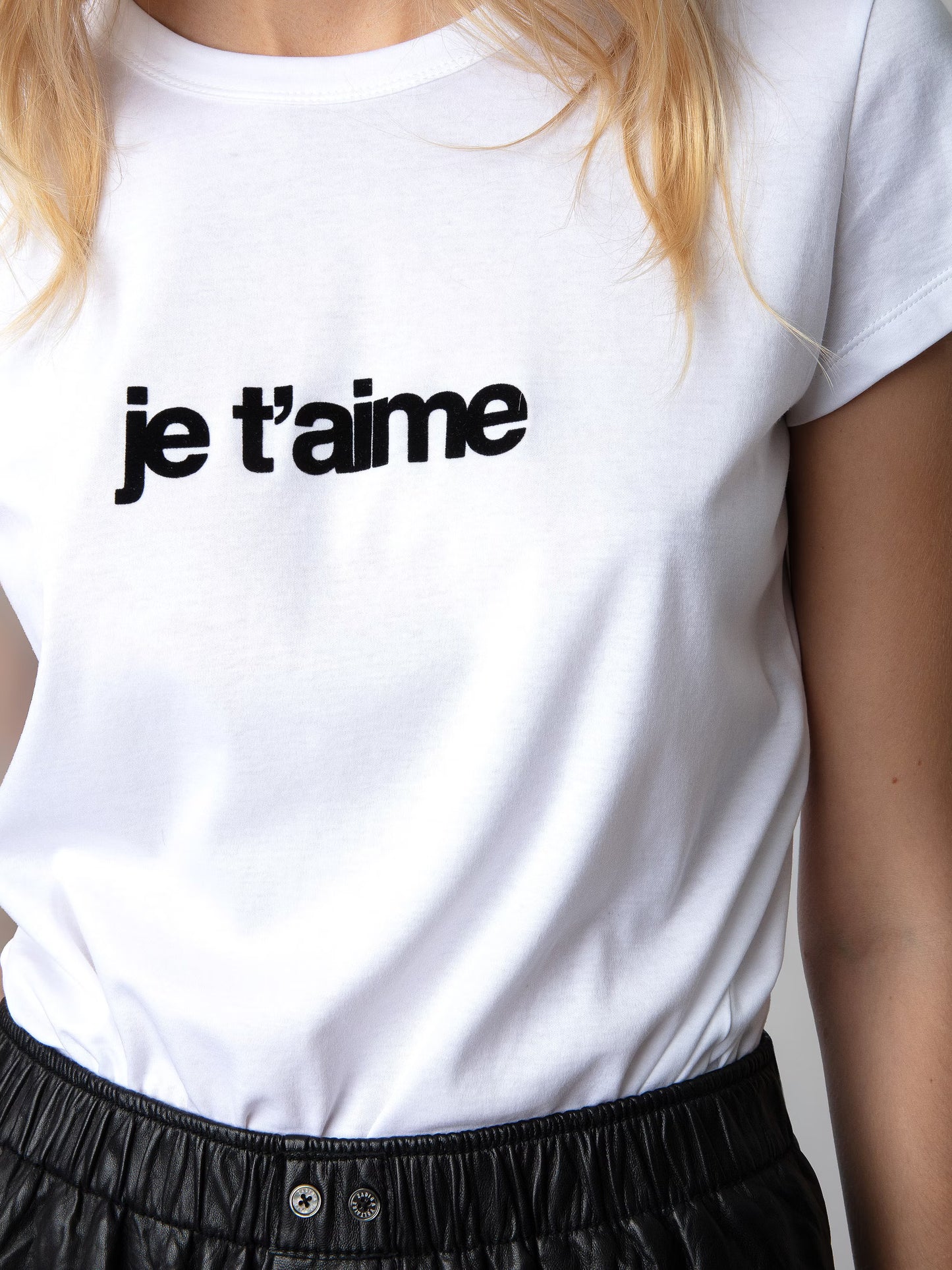T-shirt Woop Je T'aime t-shirt blanc femme