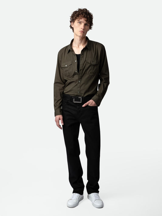 Chemise Thibault chemise kaki homme