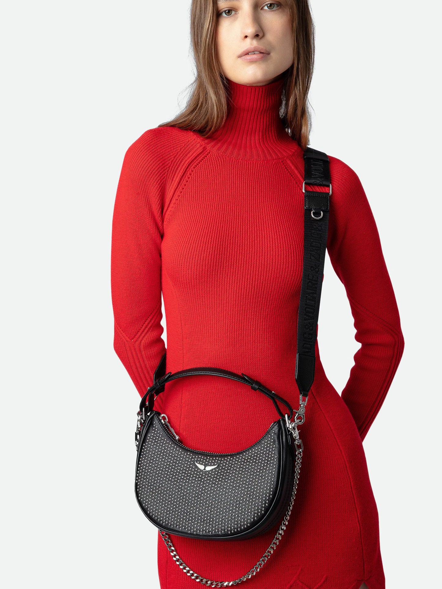 Sac Moonrock Plumetis mini sac noir femme