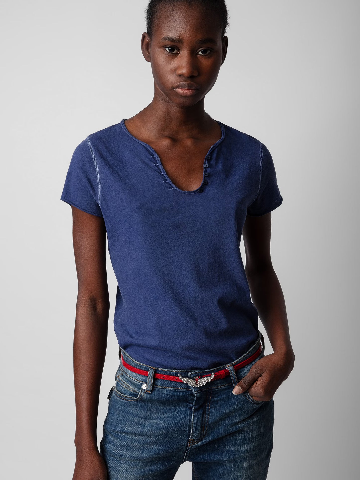 Tunisien Peace & Love Wings tunisien bleu femme