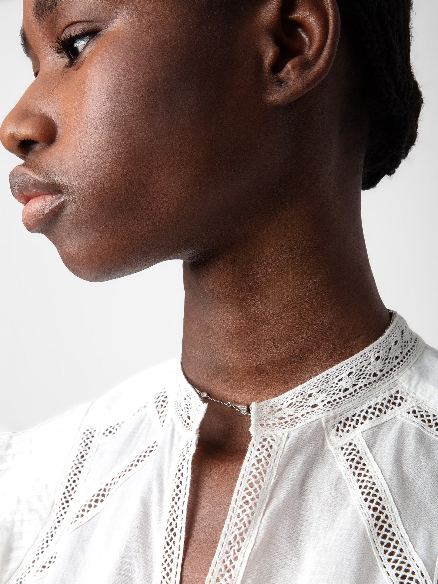 Top Tolded haut blanc femme