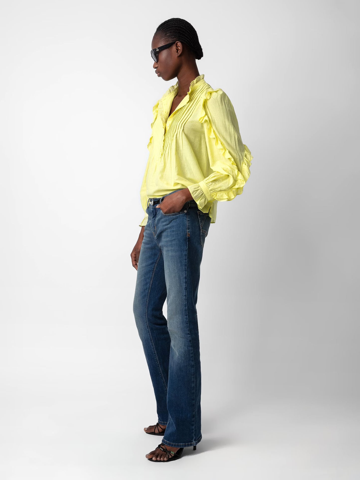 Blouse Timmy chemise jaune femme