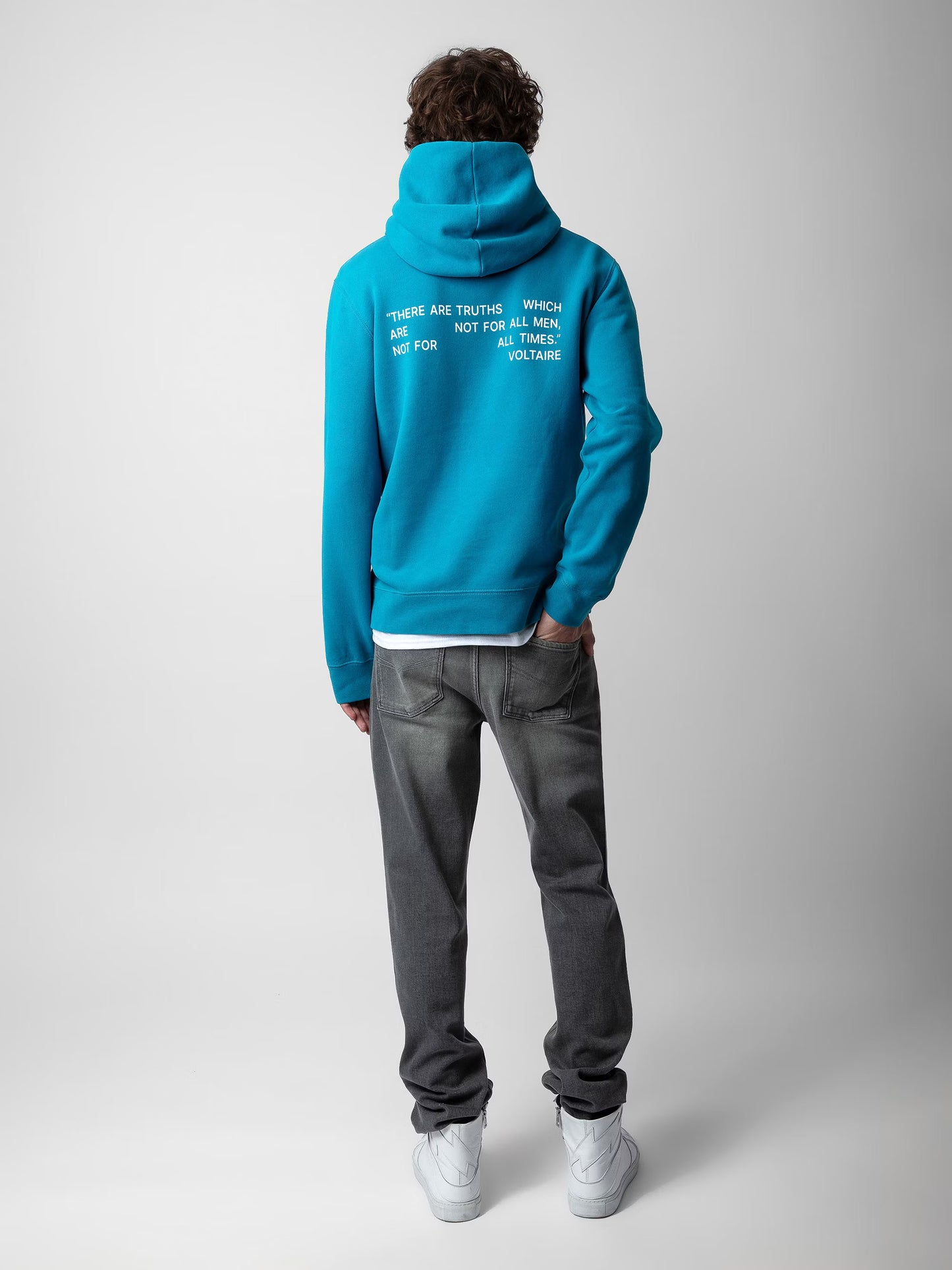 Sweatshirt Sanchi Photoprint sweatshirt bleu homme