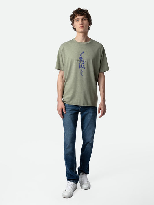 T-shirt Thilo t-shirt kaki homme