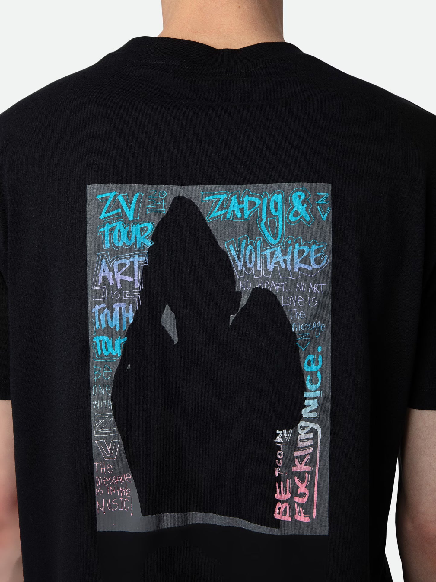 T-shirt Ted Photoprint t-shirt noir homme